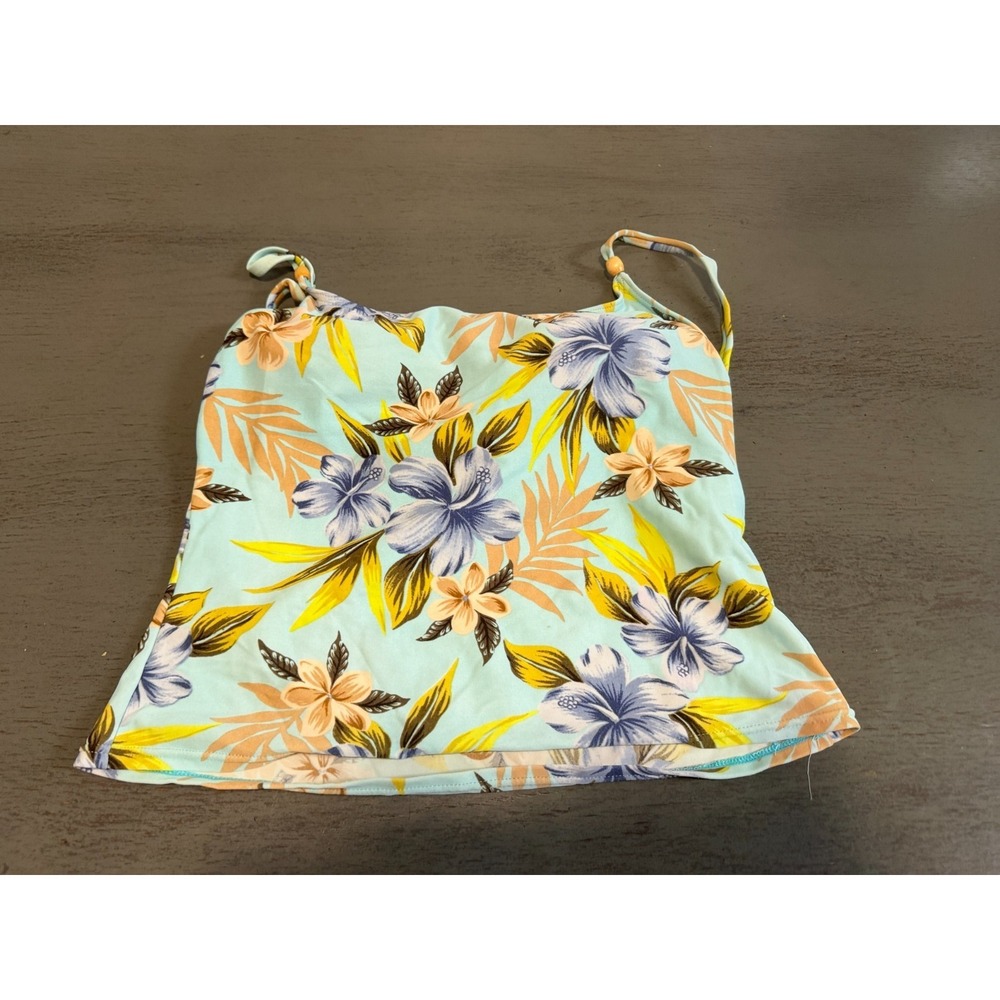 blue OCEAN DREAM swimsuit top tankini size 8